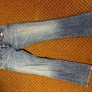 Size 38 jeans, Mens. They admittedly made his backside look amazing…